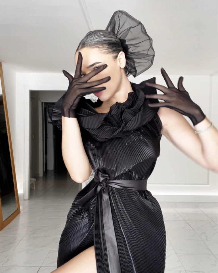 Burcu Aslan Accessory TUKI TULLE HEAD ACCESSORY